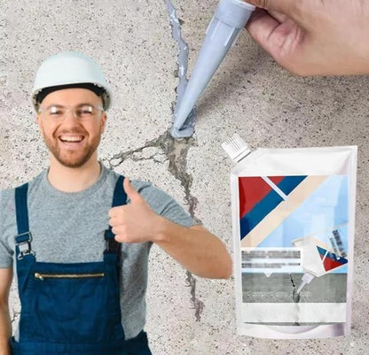 Heavy-Duty Concrete Crack Repair Adhesive 200 gm Pack of 2