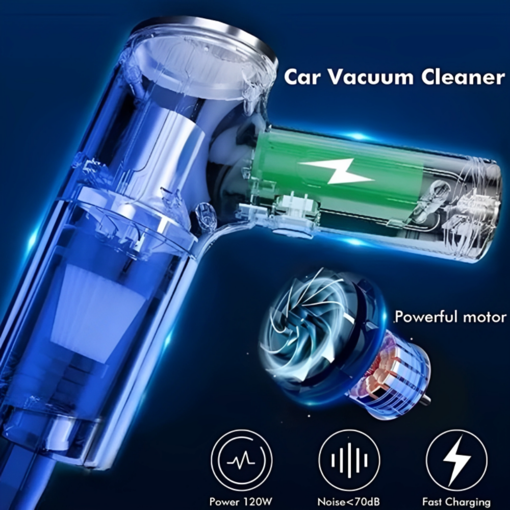 GoAniKart Portable Car Vacuum Cleaner | 9000PA Suction | Wireless & Rechargeable